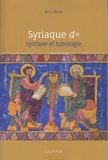 Rola Skaff - Syriaque d = - Syntaxe et typologie.