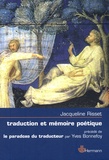 Jacqueline Risset - Traduction et mémoire poétique - Dante, Scève, Rimbaud, Proust.