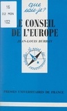 Jean-Louis Burban et Anne-Laure Angoulvent-Michel - Le conseil de l'Europe.
