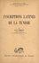 Alfred Merlin - Inscriptions latines de la Tunisie.