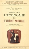 François d'Arcy et Annie Krieger - Essais sur l'économie de l'Algérie nouvelle.