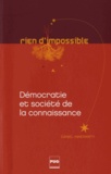 Daniel Innerarity - Démocratie et société de la connaissance.
