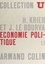 Henri Krier et Jacques Le Bourva - Économie politique (1).
