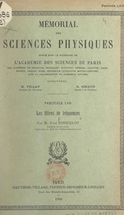 Paul Poincelot et  Académie des sciences de Paris - Les filtres de fréquences.