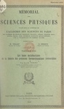 Kyrille Popoff et Gustave Ribaud - Les bases mathématiques de la théorie des processus thermodynamiques irréversibles.