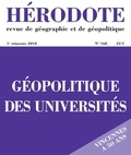 Béatrice Giblin et Yves Lacoste - Hérodote N° 168, 1er trimestre 2018 : Géopolitique des universités.