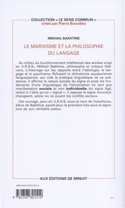 Le marxisme et la philosophie du langage. Essai d'application de la méthode sociologique en linguistique