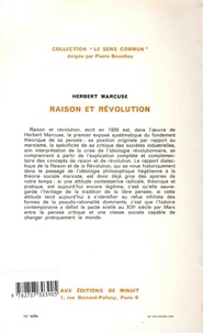 Raison et révolution. Hegel et la naissance de la théorie sociale