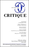 Collectif - Critique N° 655 Decembre 2001.