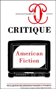  Collectif - Critique N° 675-676 août-sept : American fiction.