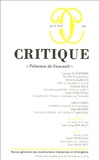  Collectif - Critique N° 696, Mai 2005 Tom : Présence de Foucault.