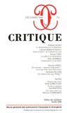 William Marx et Gabriel Bergounioux - Critique N° 715, Décembre 200 : .