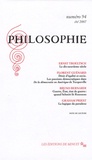 Ernst Troeltsch et Florent Guénard - Philosophie N° 94, été 2007 : .