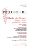 Marcel Hénaff et Philippe Descola - Philosophie N° 98, juin 2008 : Claude Lévi-Strauss : langage, signes, symbolisme, nature.