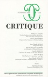 Michel Jeanneret et Jean-Claude Bonne - Critique N° 750, Novembre 200 : .