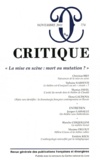 Christian Biet et Tiphaine Karsenti - Critique N° 774, Novembre 201 : "La mise en scènes : mort ou mutation ?".