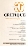 Philippe Roger - Critique N° 785, Octobre 2012 : "Et l'homme créa la page...".