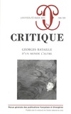 Denis Hollier et Georges Didi-Huberman - Critique N° 788-789, janvier- : Georges Bataille, d'un monde à l'autre.