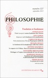 Emmanuel Housset - Philosophie N° 127, Septembre 2015 : Fondation et fondement.