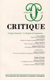 Xavier North et Laurent Jenny - Critique N° 827, avril 2016 : Langue française : le chagrin et la passion.