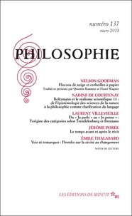 Dominique Pradelle - Philosophie N° 137, mars 2018 : .