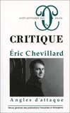 Philippe Roger - Critique N° 855-856, août-septembre 2018 : Eric Chevillard - Angles d'attaque.