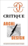 Philippe Roger - Critique N° 891-892, août-septembre 2021 : Archi / Design.