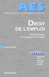 Franck Petit - Droit de l'emploi - Etude juridique des politiques de l'emploi.