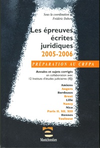 Frédéric Debove - Les épreuves écrites juridiques.