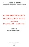 Edmond Fleg - Correspondance d'Edmond Fleg pendant l'affaire Dreyfus.