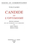 Voltaire et René Pomeau - Candide ou l'optimisme.