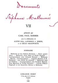 Stéphane Mallarmé - Documents Stéphane Mallarmé VII.