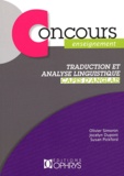 Olivier Simonin et Jocelyn Dupont - Traduction et analyse linguistique - CAPES d'anglais.