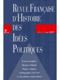  Anonyme - Revue française d'Histoire des idées politiques N° 17 : .