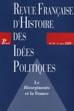 Antonino De Francesco et Jacques de Saint Victor - Revue française d'Histoire des idées politiques N° 30, 2e semestre 2 : Le Risorgimento et la France.
