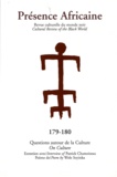 Romuald Fonkoua - Présence Africaine N° 179-180/2009 : Questions autour de la culture.