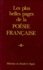 Maurice Scève et  Collectif - Les Plus belles pages de la poésie française.