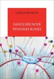 Gaëlle Heureux - Sanglier noir, pivoines roses.