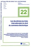 Eric Caprioli et Christiane Tinard - Les deuxièmes journées internationales du droit du commerce électronique - Actes de colloque de Nice des 6 et 7 novembre 2003.