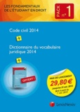 Rémy Cabrillac et Laurent Leveneur - Les fondamentaux de l'étudiant en droit Pack n° 1 - 3 volumes : Code civil 2014 ; Dictionnaire du vocabulaire juridique 2014 ; La Constitution du 4 octobre 1958.