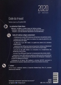 Code du travail  Edition 2020