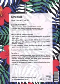Code Civil. Jaquette hibiscus  Edition 2020