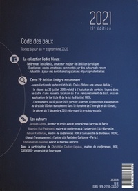 Code des baux  Edition 2021