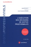 Marien Malet et Jean-François Cesaro - L'exécution des décisions de justice prud'homales.