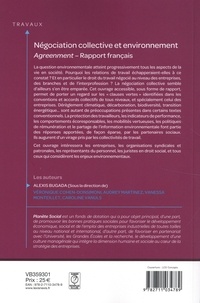Négociation collective et environnement. Agreenment - Rapport français