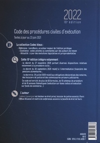 Code des procédures civiles d'exécution  Edition 2022