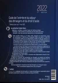 Code de l'entrée et du séjour des étrangers et du droit d'asile  Edition 2022