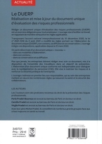 Le DUERP. Réalisation et mise à jour du document unique d'évaluation des risques professionnels