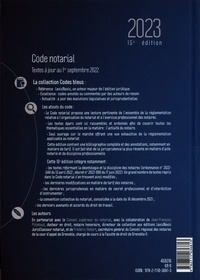Code notarial  Edition 2023
