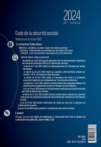 Code de la sécurité sociale  Edition 2024